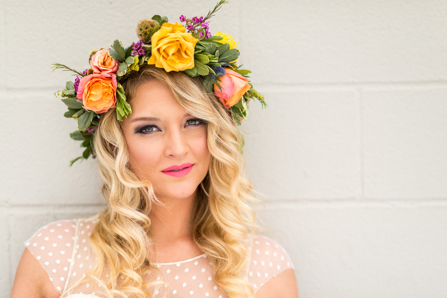 Sweet Peach and Wild Violet Styled Bridal