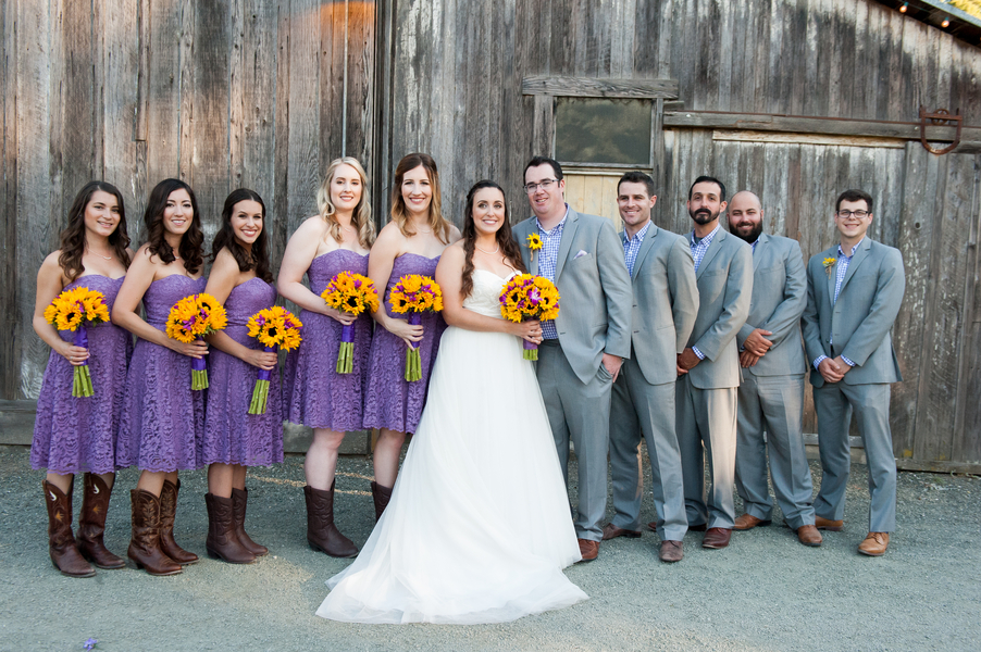 Rustic Purple Sunflower