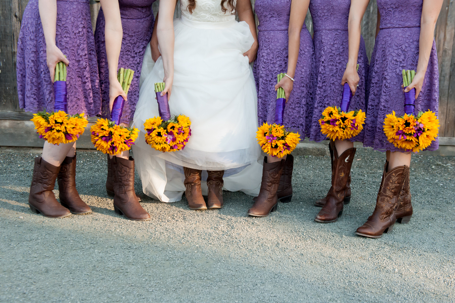 Rustic Purple Sunflower