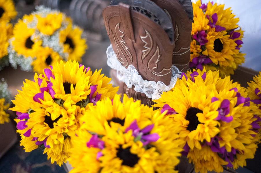 Rustic Purple Sunflower