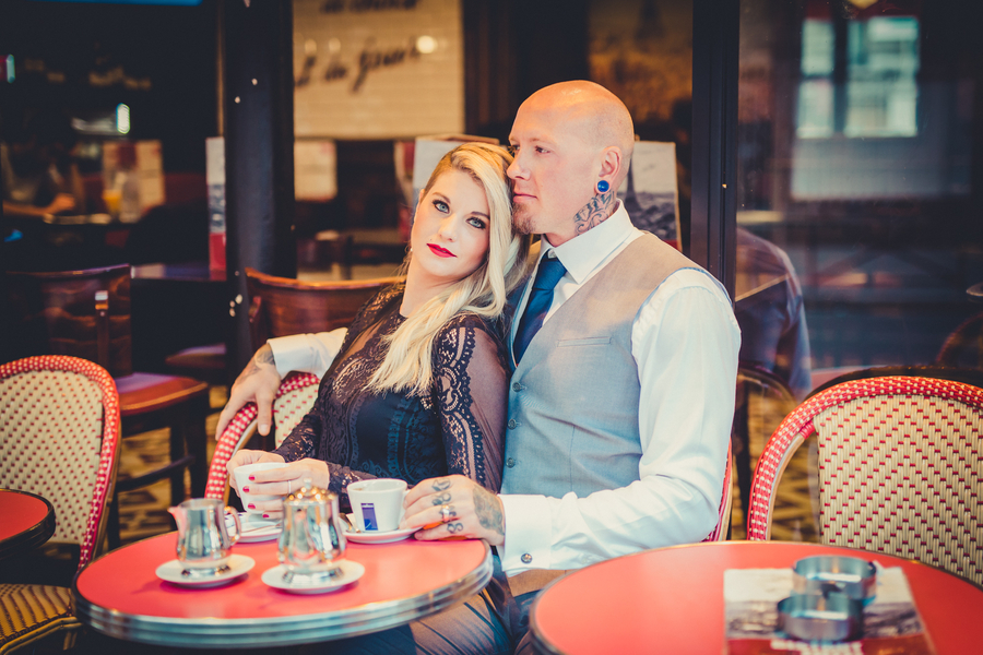 Alternative Couple Photo Session in Paris