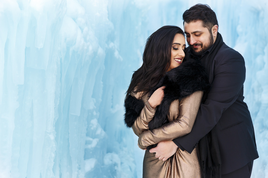 Winter Ice Castle Engagement