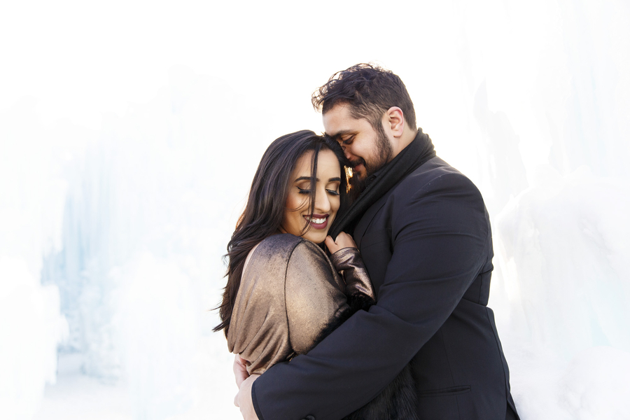 Winter Ice Castle Engagement