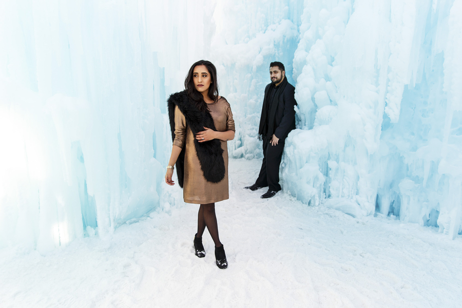 Winter Ice Castle Engagement