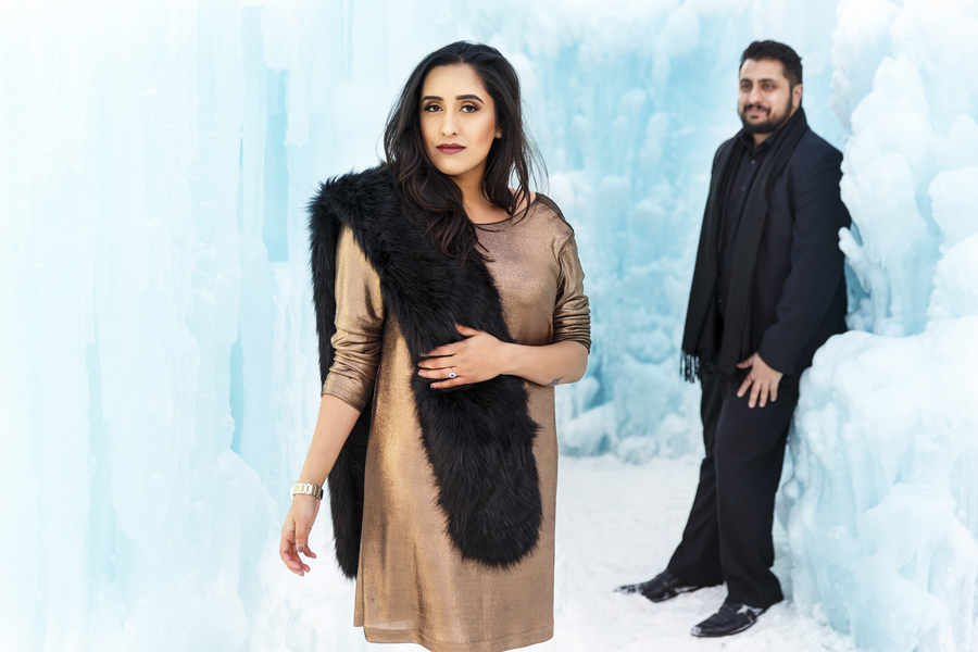 Winter Ice Castle Engagement