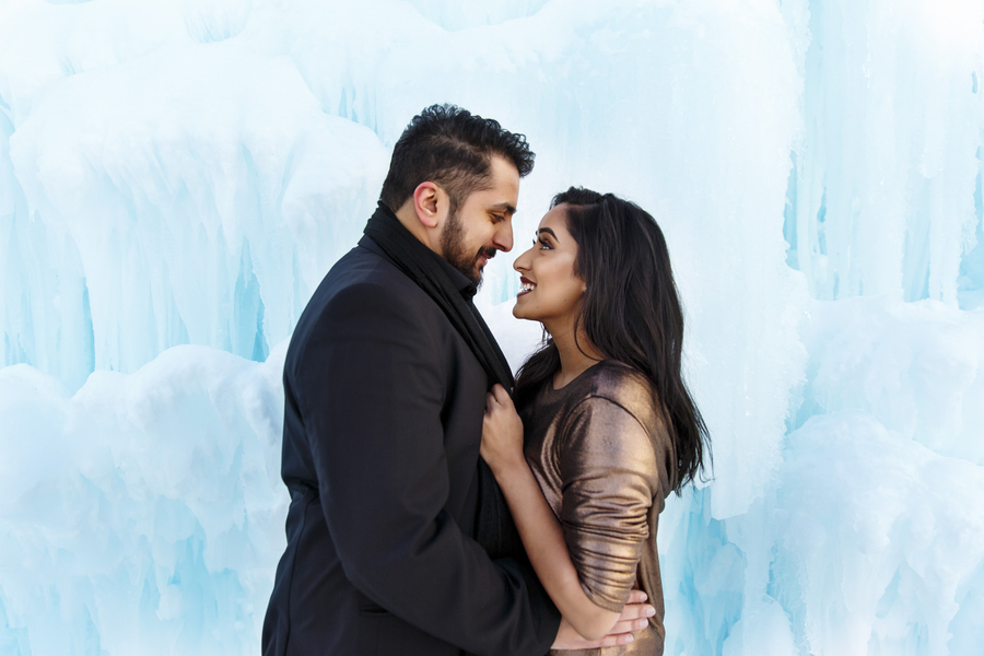 Winter Ice Castle Engagement