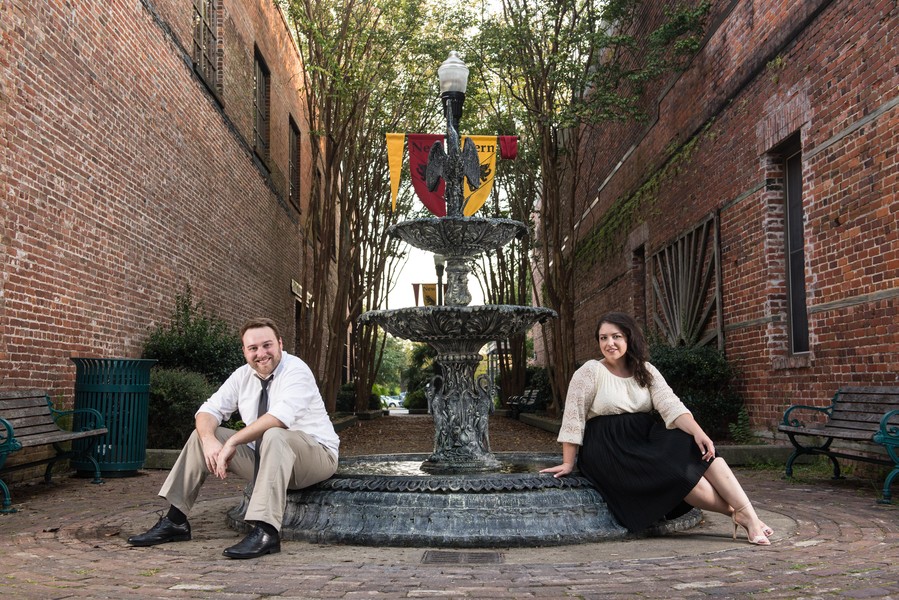 Downtown New Bern Engagement