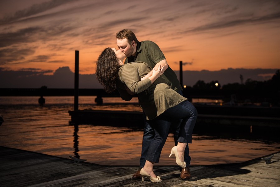 Downtown New Bern Engagement