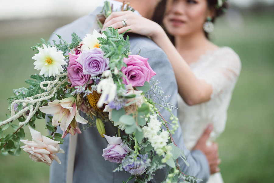 Whimsical Lavender and Green Styled Shoot