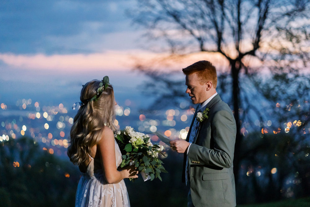 Dawn Elopement On Lookout Mountain