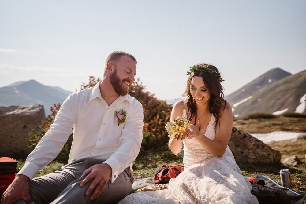 Sunrise Hiking and Picnic Elopement in Colorado