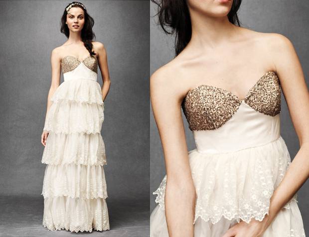 5 Beautiful Sparkling Wedding Dresses