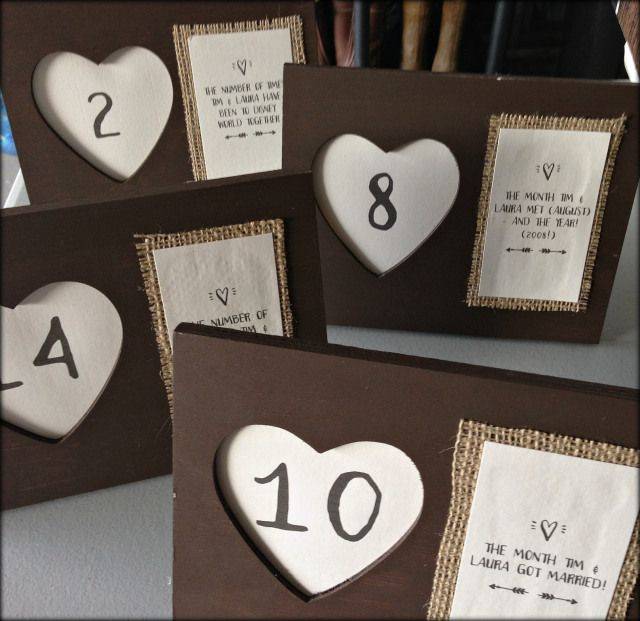 4 Clever Table Number Ideas