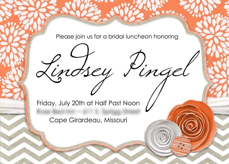 5 Beautiful Bridal Brunch Invitations