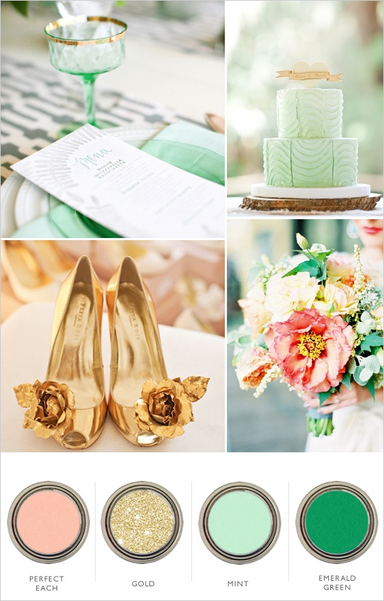 3 Beautiful Wedding Color Palettes for 2013