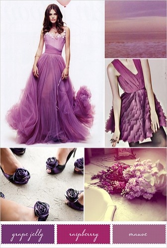 3 Beautiful Wedding Color Palettes for 2013