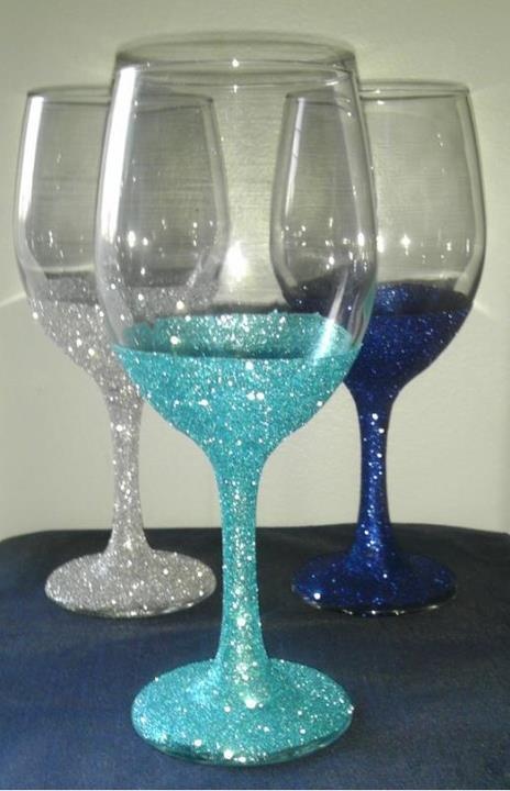 Make Your Own Sparkling Wedding Glasses