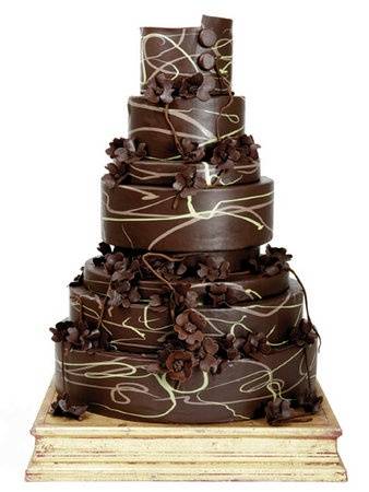 5 Stunning Chocolate Wedding Cakes