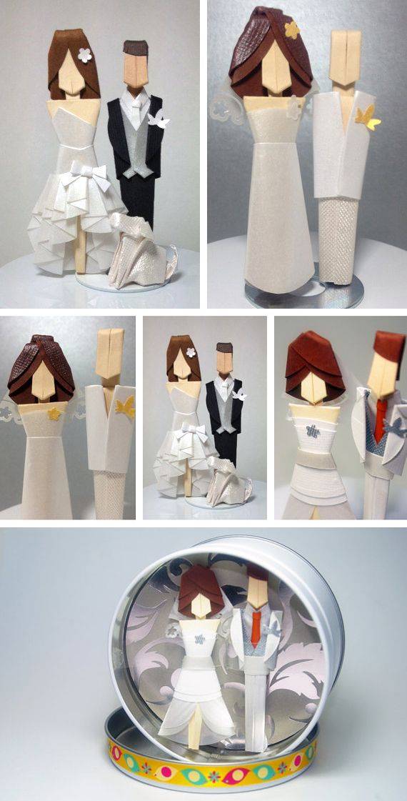 Examples of Beautiful Wedding Origami