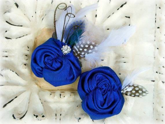 5 Beautiful Fabric Flower Boutonnières